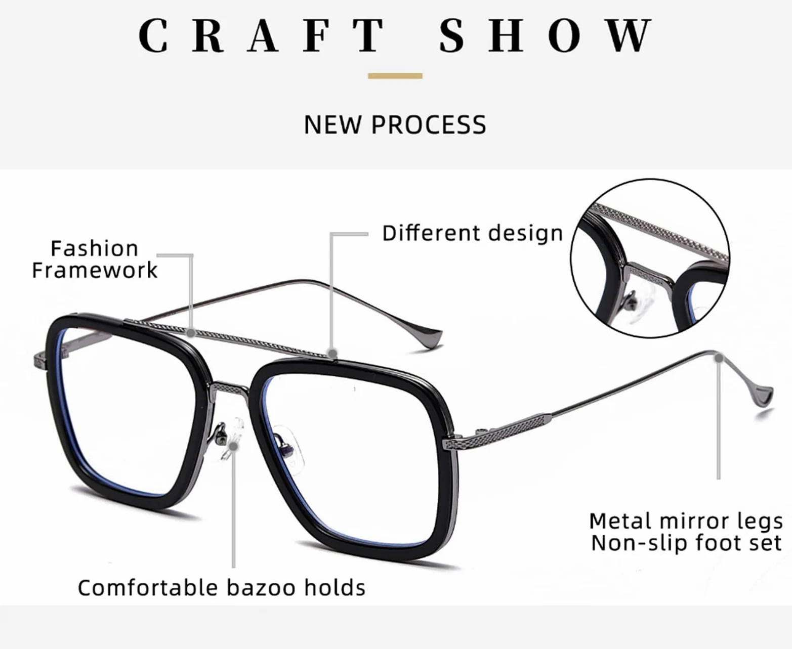 Okulary komputerowe okulary do gier unisex niebieskie światło blokujące okulary męskie metalowe antyniebieskie światło płaskie okulary okulary oprawka anty-niebieskie promienie komputerowe okulary do gier