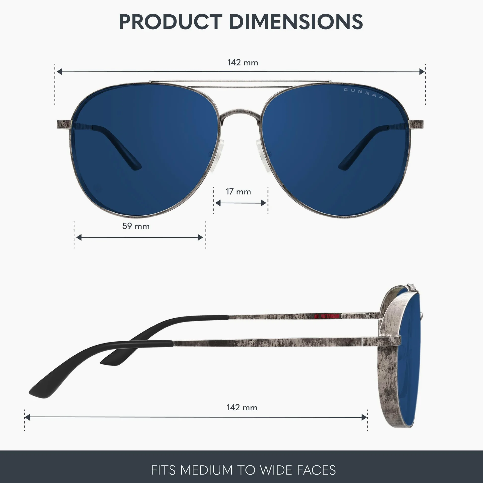 GUNNAR x Fallout Okulary - Brotherhood of Steel - Gunmetal - Sun