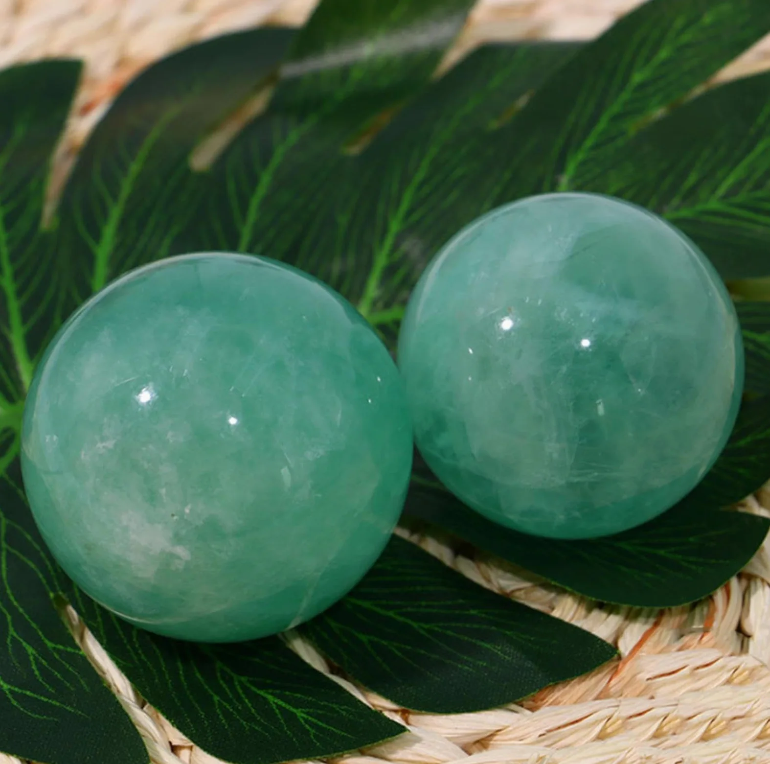 Naturalna Zielona Kula Fluorytu Ozdoby Z Kryształowych Kul Kwarcowa Kamienna Kula Ze Stojakiem Do Uzdrawiania/Wróżenia/Równowagi Czakr/Jogi/Domu/Biura Dekoracja FengShui,45-50mm