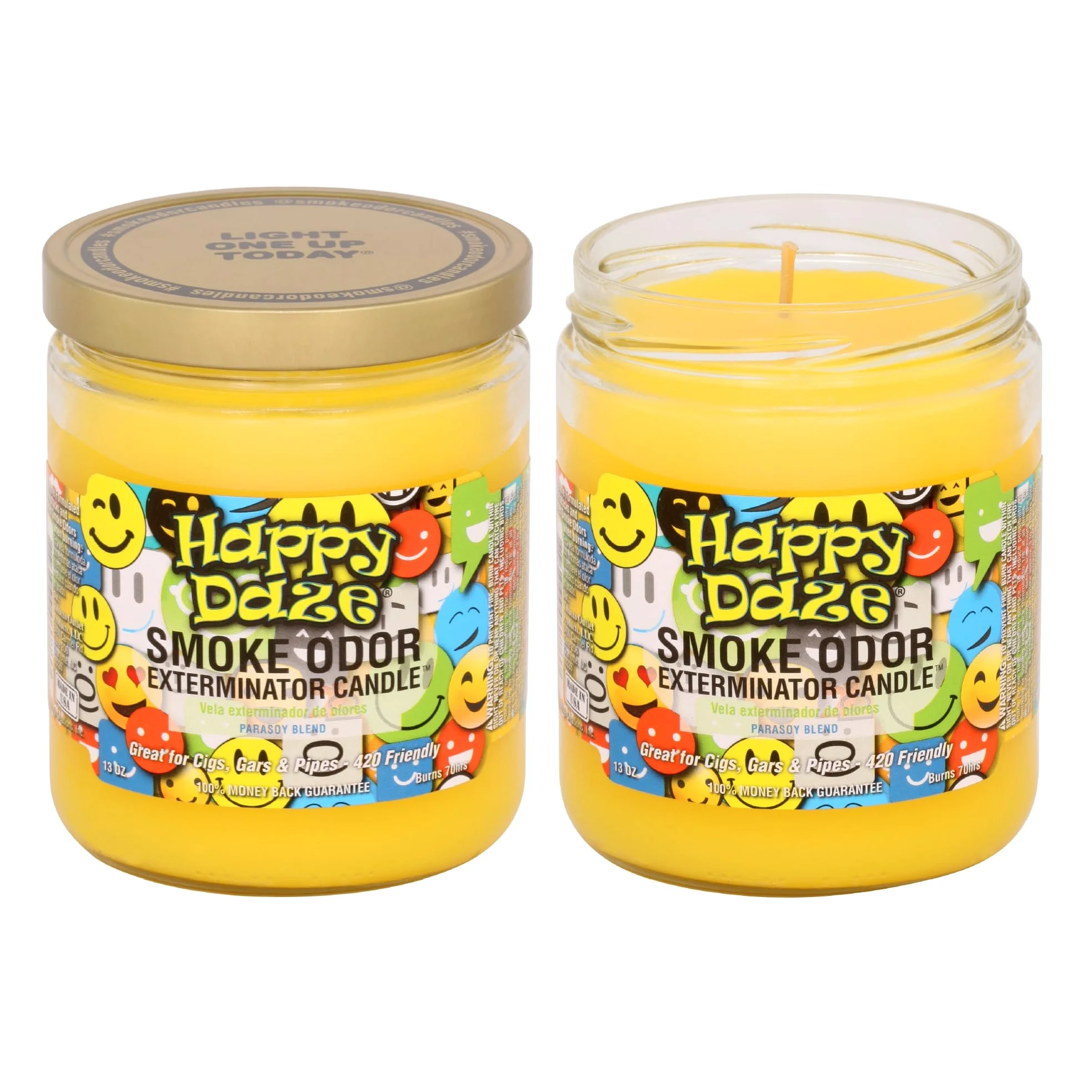 Smoke Odor Exterminator Świece w słoiku 375 ml (Happy Daze, 2)