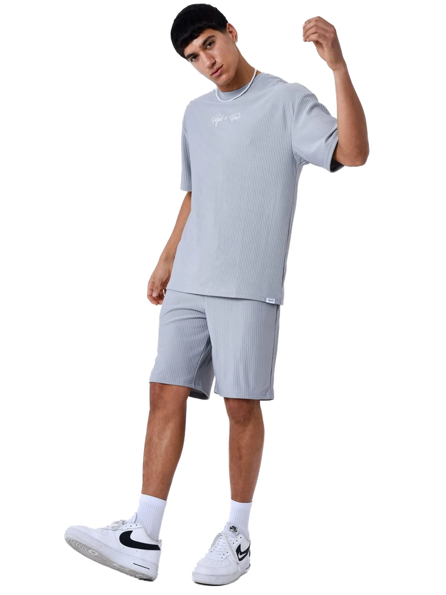 PROJECT X PARIS, Szorty bermudy, męski, rozmiar XL, kolor szary, 100% Polyester