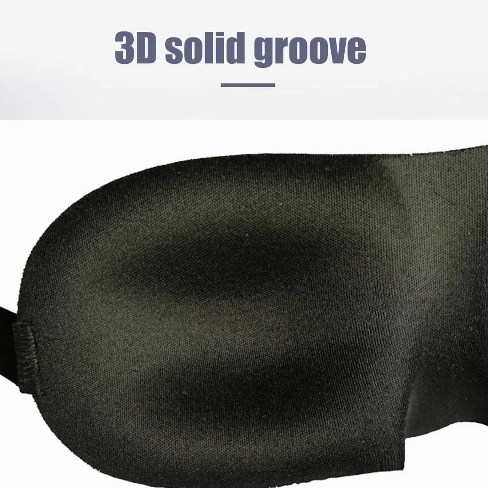 Maska na oczy do spania 3D wyprofilowany kubek opaska na oczy wklęsłe formowane maski do spania na noc blokują światło z opaską na oczy dla kobiet mężczyzn (styl 2, 3 szt.)