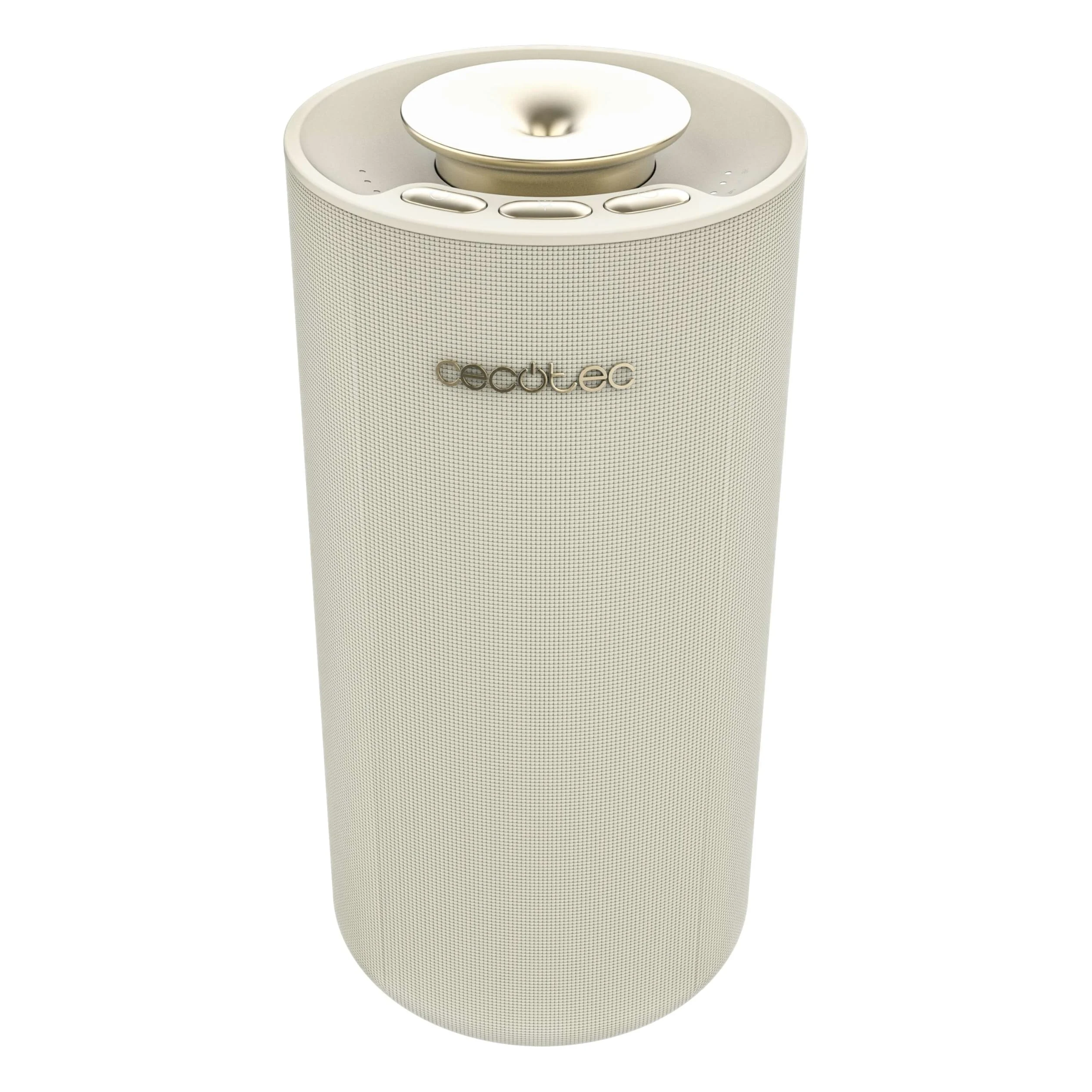Cecotec PureAroma 3000 Sound Ultradźwiękowy nawilżacz powietrza z dyfuzorem zapachowym 10 ml, głośnik Bluetooth, bezprzewodowe ładowanie, 8h timer, 3 tryby pary, kolorowe światło LED, aromaterapia