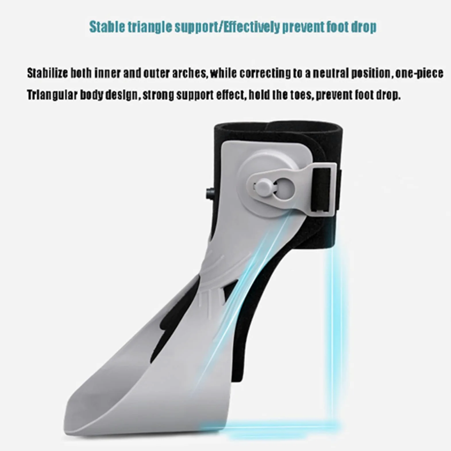 orteza kostki, Orteza na opadającą stopę AFO Wsparcie dla hemiplegii Udar Buty Stabilizator stopy do chodzenia(A1/Left,L)