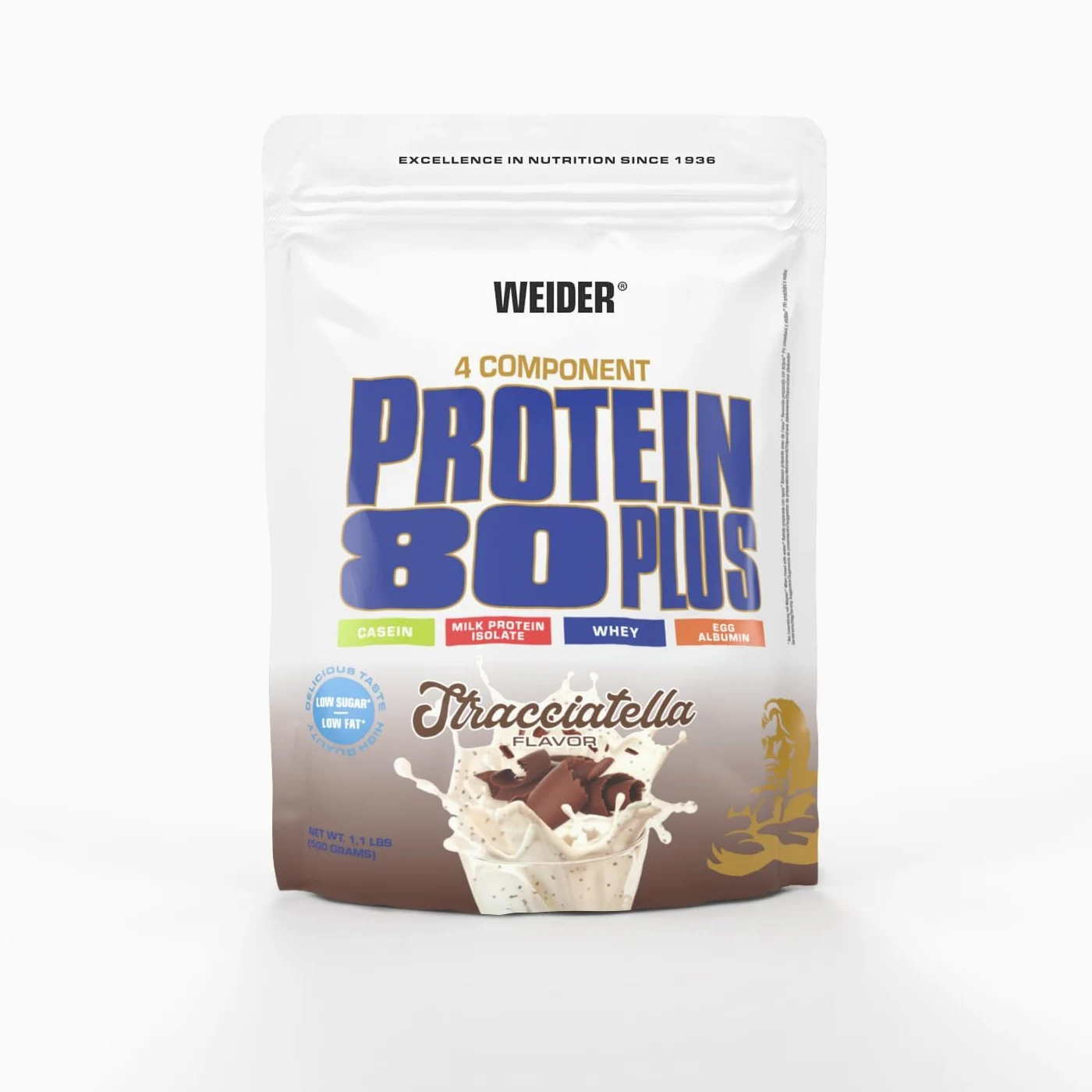 Weider Protein 80 Plus (500g) Stracciatella - Białka - Mieszanka białek