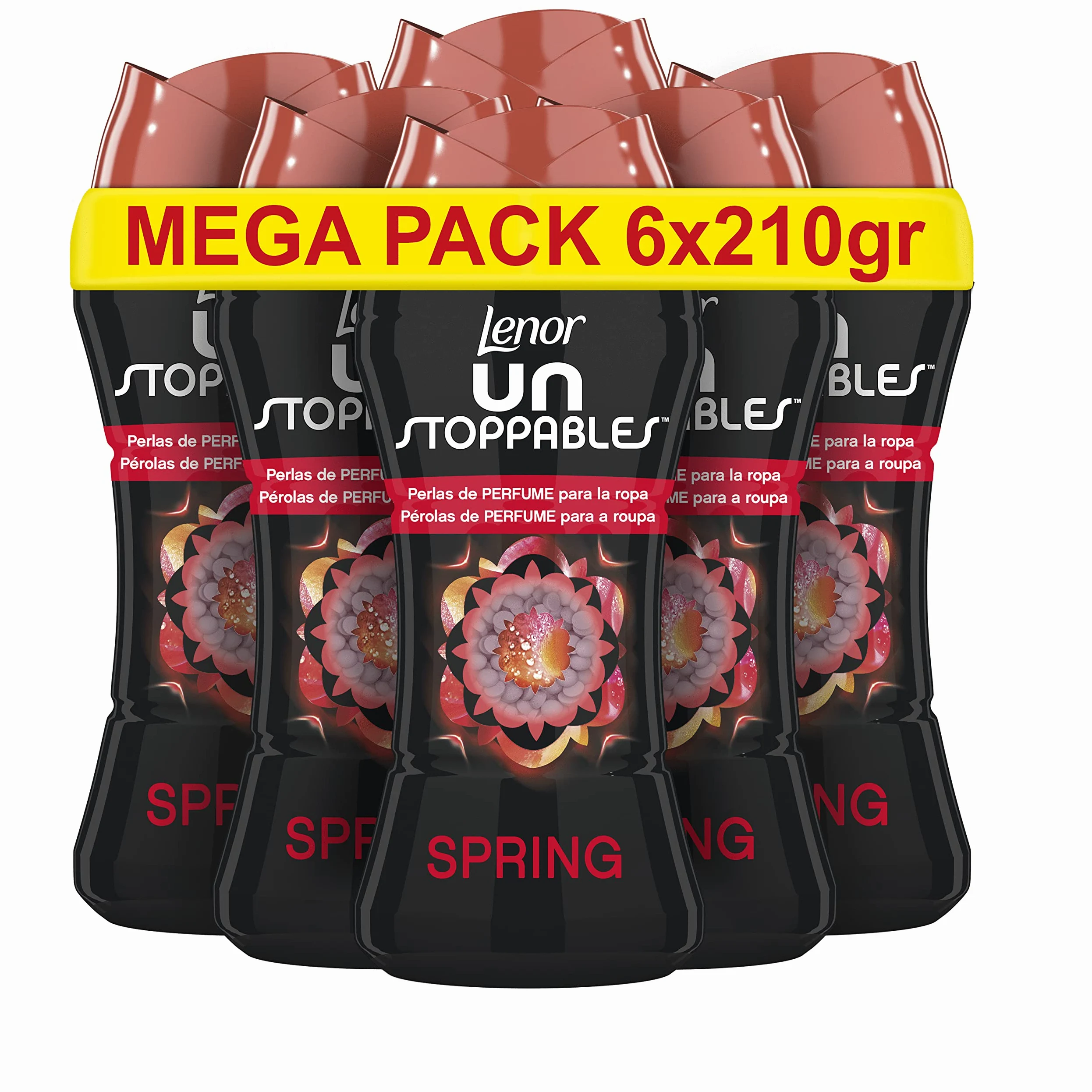Lenor Nieprzestawne Perfumowe Kule dla Odzieży, 90 Maszerów (6 x 210 g), Wiosenna Zabawa
