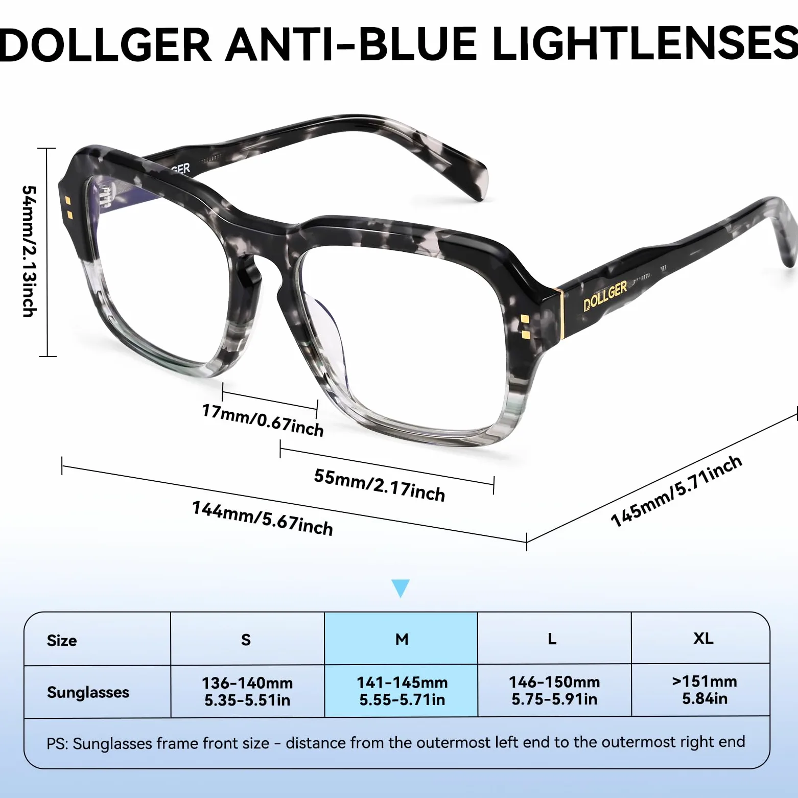 Dollger Kwadratowe okulary blokujące niebieskie światło dla kobiet i mężczyzn okulary do gier komputerowych ochrona UV400