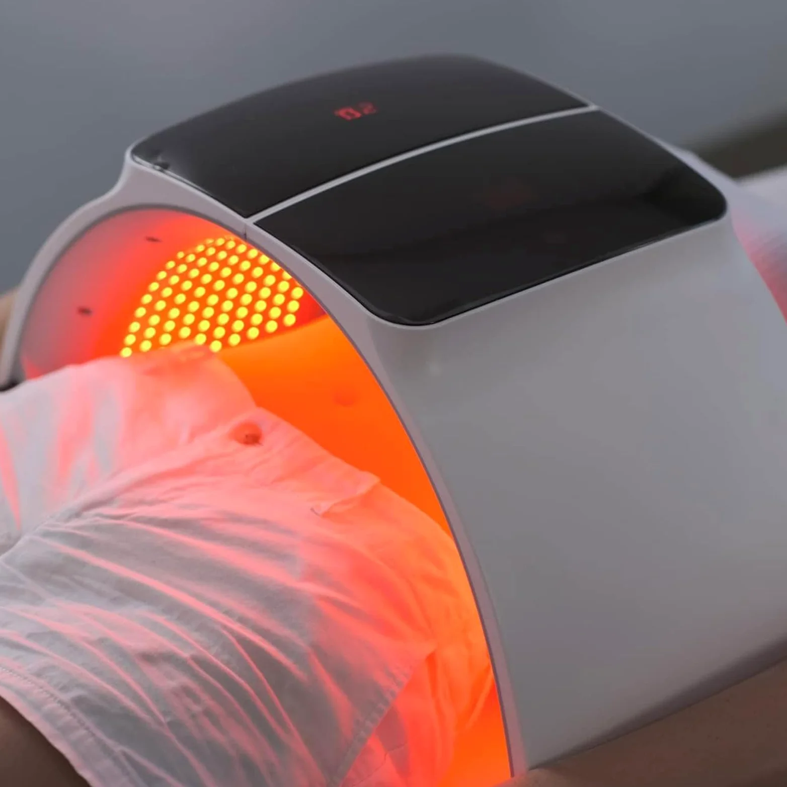 Maska do terapii światłem czerwonym – maska LED do terapii światłem na twarz, terapia podczerwienią, 7 kolorów, terapia światłem LED, do pielęgnacji skóry w domu