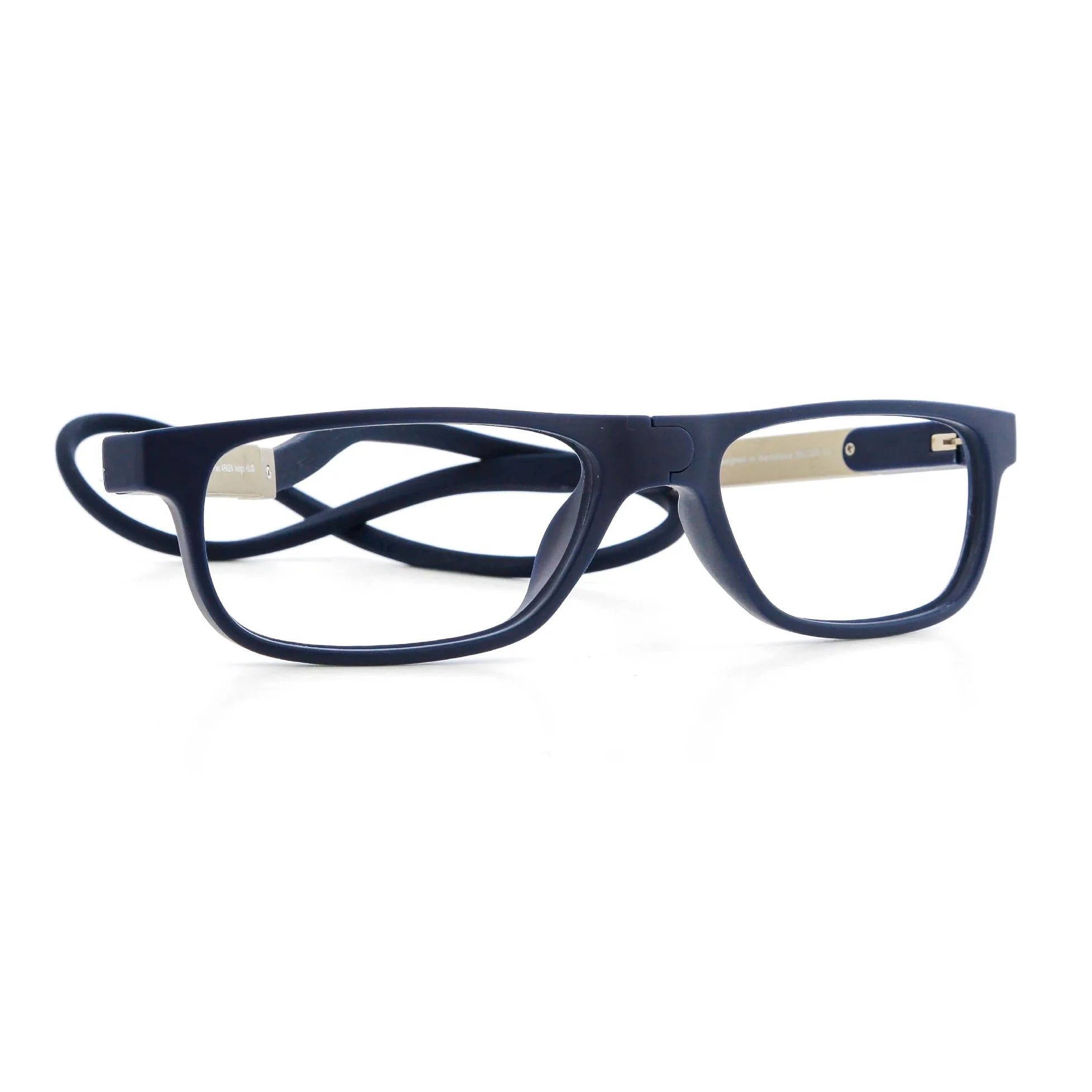 DIDINSKY Okulary do czytania z magnesami i filtrem niebieskiego światła. Magnetyczne okulary do czytania dla mężczyzn i kobiet z soczewkami antyrefleksyjnymi. Indigo 0.0 - DIKRIK FLEX ARKEN, Indygo,