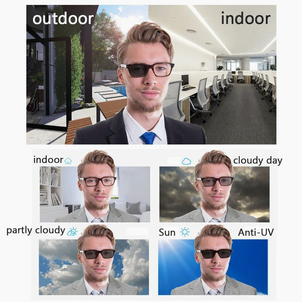 Okulary do czytania unisex z połową felgą, kieszonkowy czytnik metalowa ramka z etui okulary przeciwsłoneczne Uv400