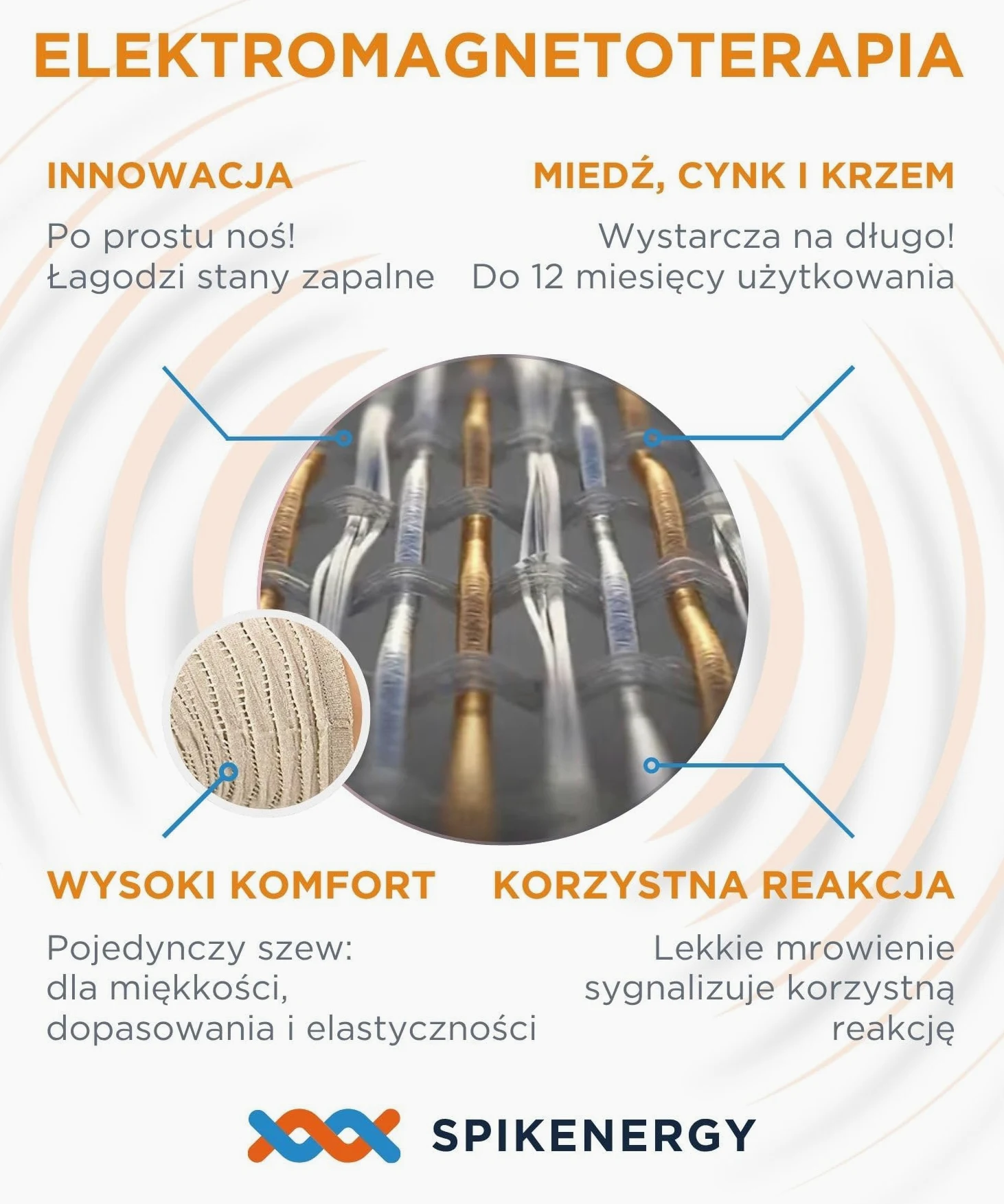 Opaska Ortopedyczna na Kolano, Magnetoterapia - Artroza, Skrecenia, Zapalenie Sciegien, Skarpetki Przeciwgrzybicze Gratis, Wyrob Medyczny Odliczany od Podatku, Made in Italy, Niebieski L