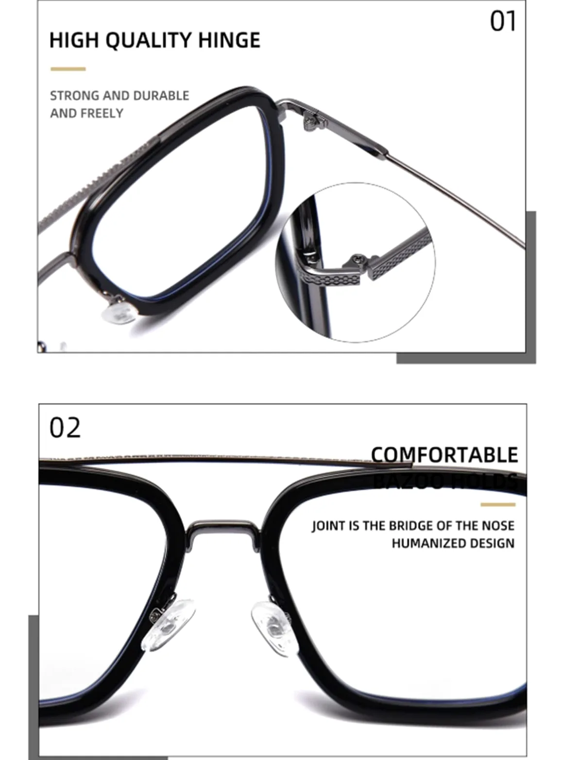Okulary komputerowe okulary do gier unisex niebieskie światło blokujące okulary męskie metalowe antyniebieskie światło płaskie okulary okulary oprawka anty-niebieskie promienie komputerowe okulary do gier
