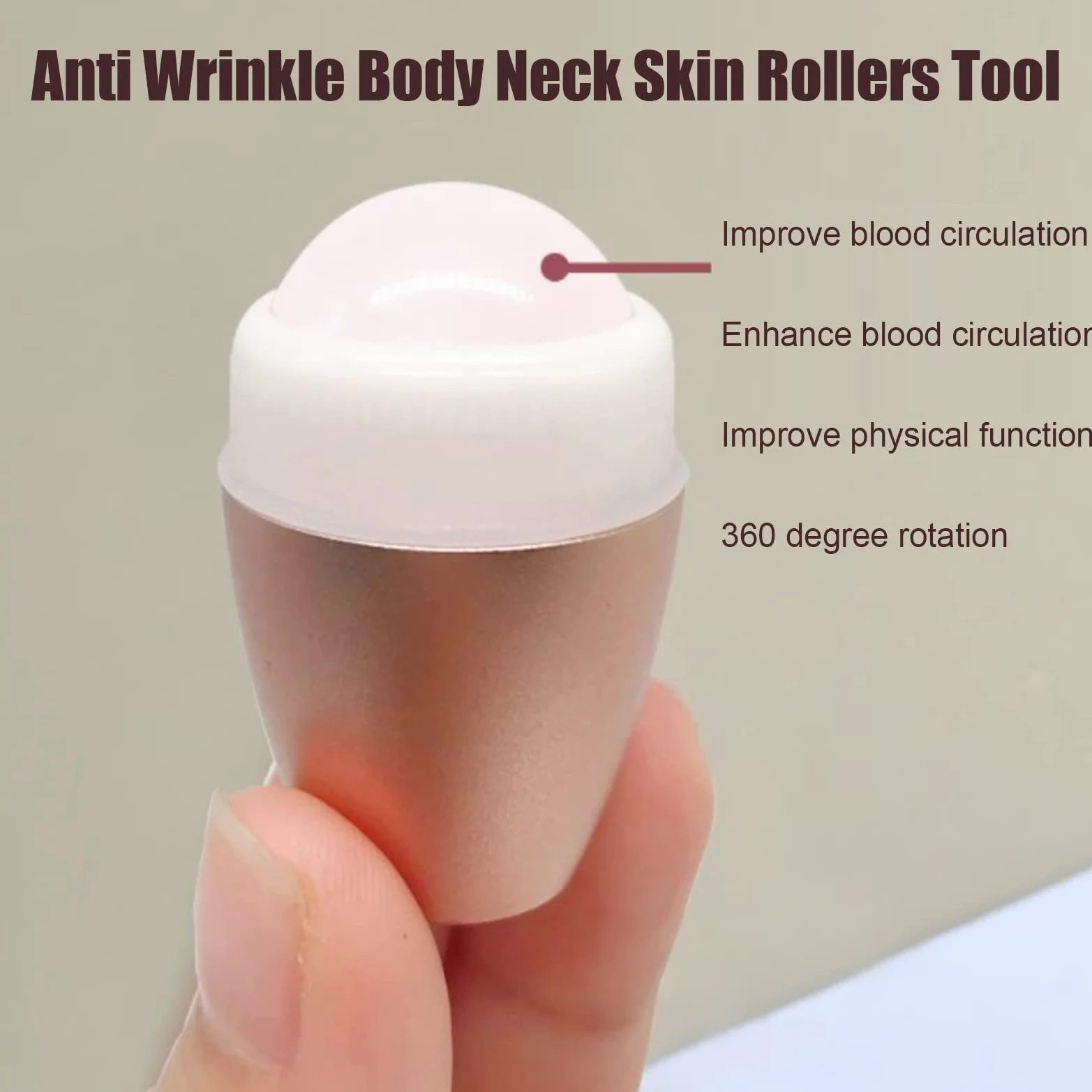 Jade Roller Face Jade Massager Masażer do Twarzy, Produkty do Pielęgnacji Skóry Twarzy Masażer do Twarzy Beauty Ice Roller Narzędzia do Pielęgnacji Skóry, Gua Sha Rose Quartz Stone Face Roller Masaż M