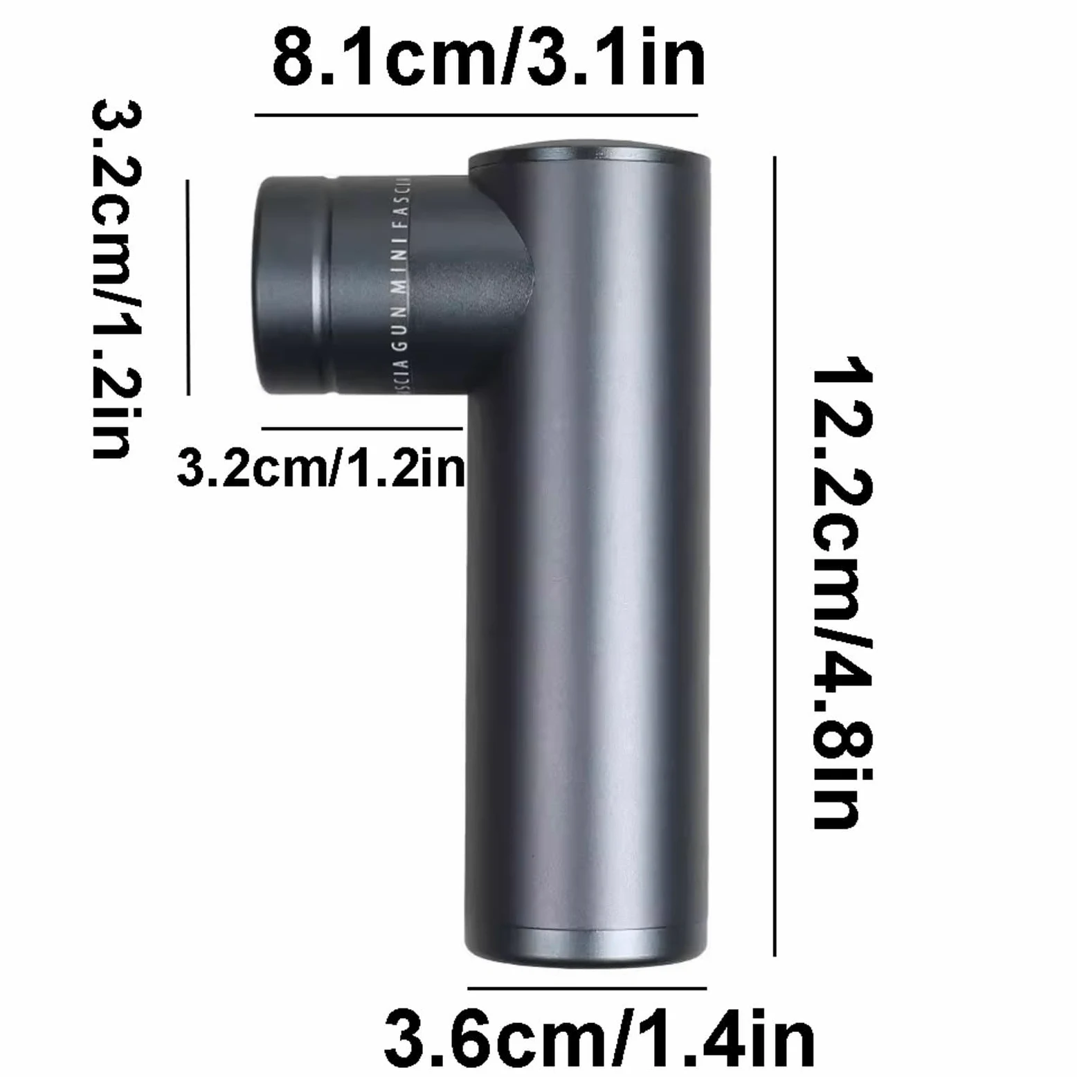 Cichy plastikowy pistolet do masażu z 4 prędkościami i 4 głowicami do masażu, ładowalny, ręczny masażer tkanek głębokich, kompaktowy (bladoczerwony)