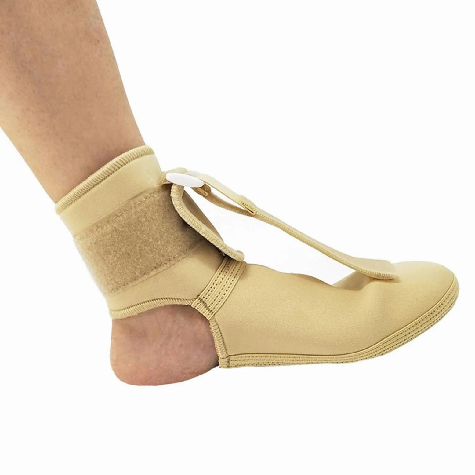 orteza na opadającą stopę, Regulowana orteza na noc, rozcięgno podeszwowe, stopę, łagodzenie bólu(Beige,S)