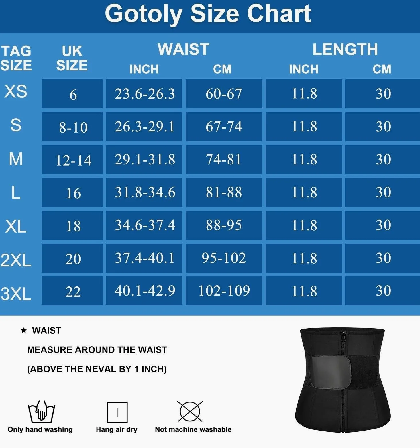 Podparcie Lędźwiowe Pas Do Ćwiczeń Talii, Kontrola Brzucha, Gorset Wyszczuplający, Trymer, Sauna, Pot, Modelujący Sylwetkę, Trening Pas Biodrowy(3XL)